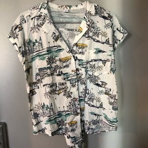 Old Navy Front Tie Resort Shirt